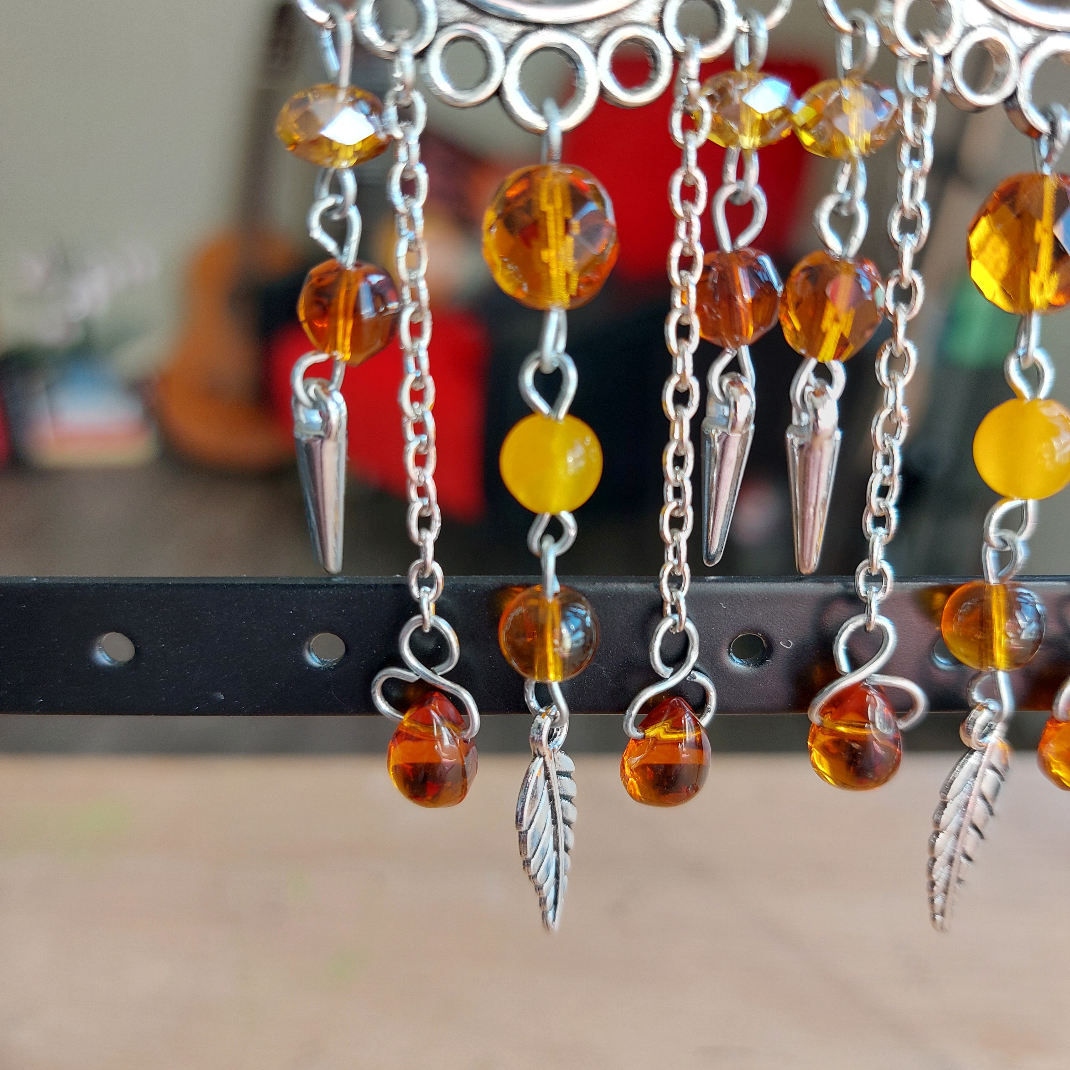 Boucles d'oreille "Feuille d'Automne"
