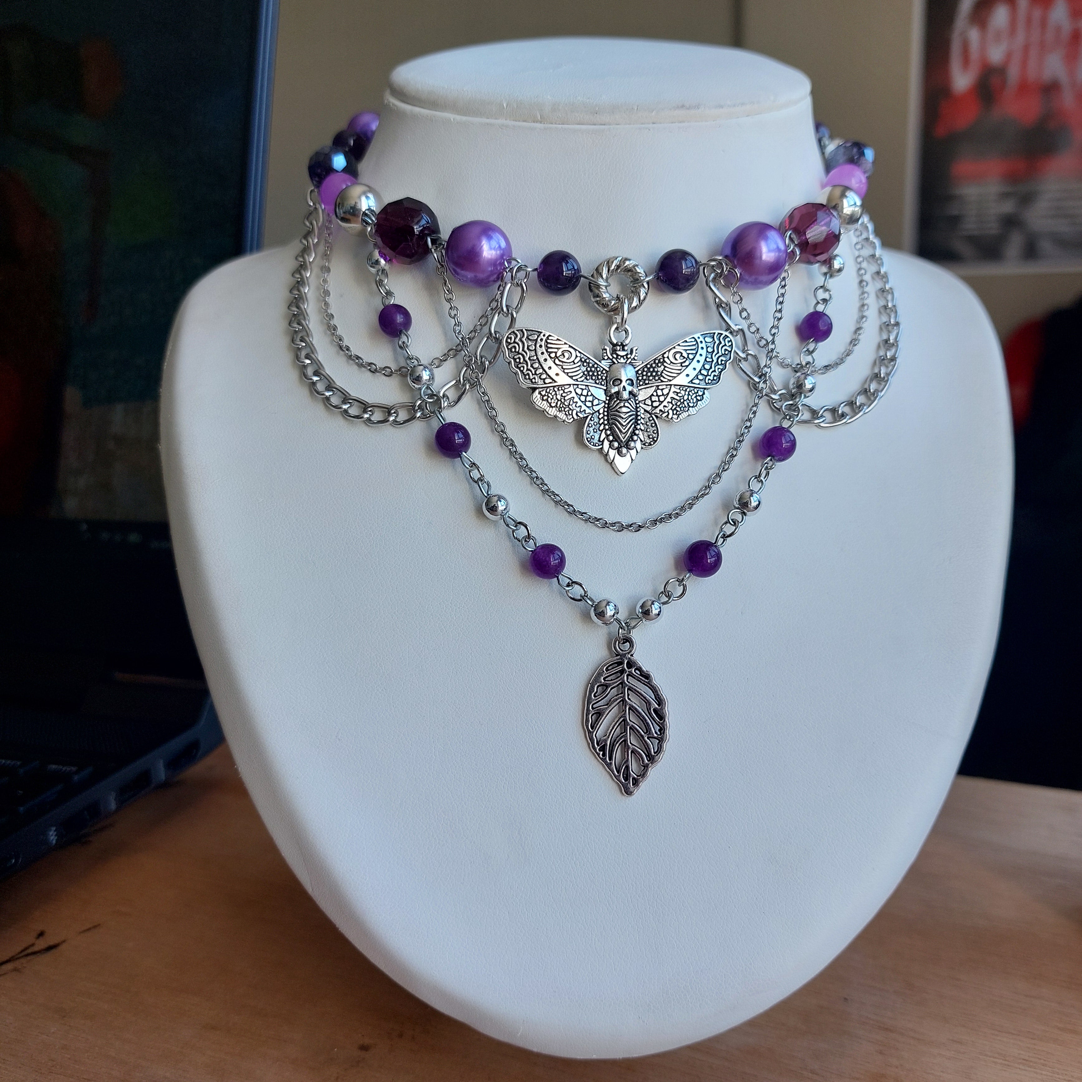 Collier "Purple Sphinx"