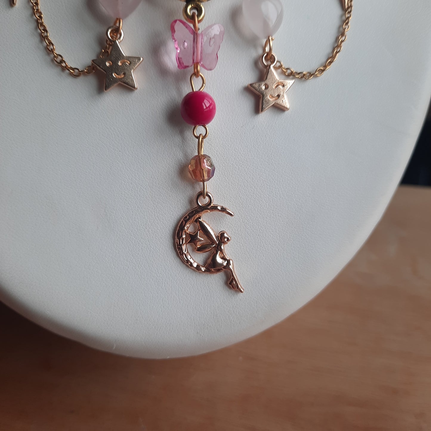 Collier "Fée Rose"