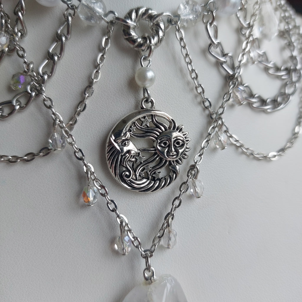 Collier "Lune de Quartz"