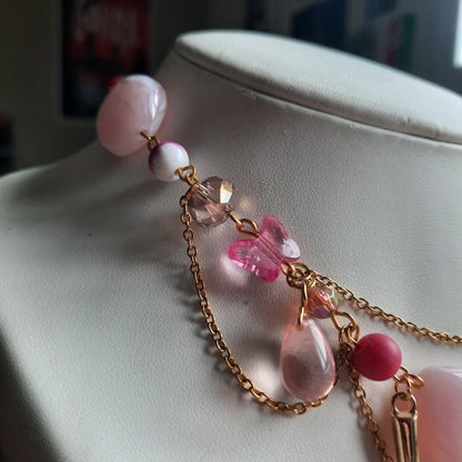 Collier "Fée Rose"