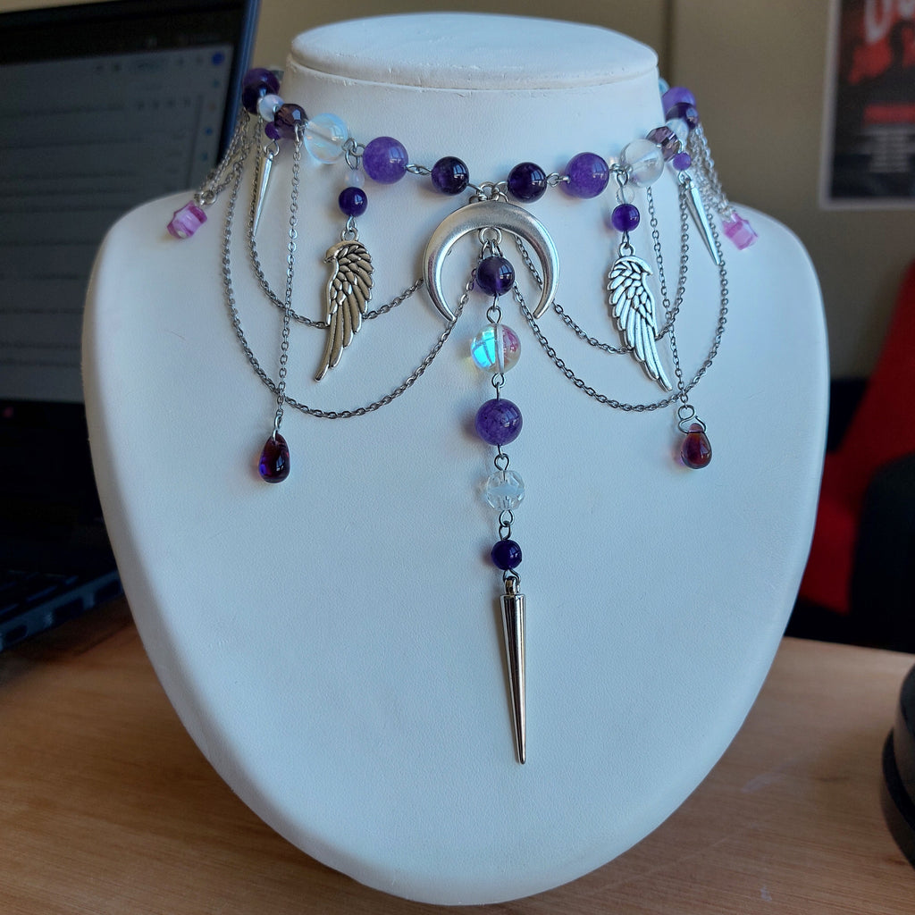 Collier "Nuit d'agate"