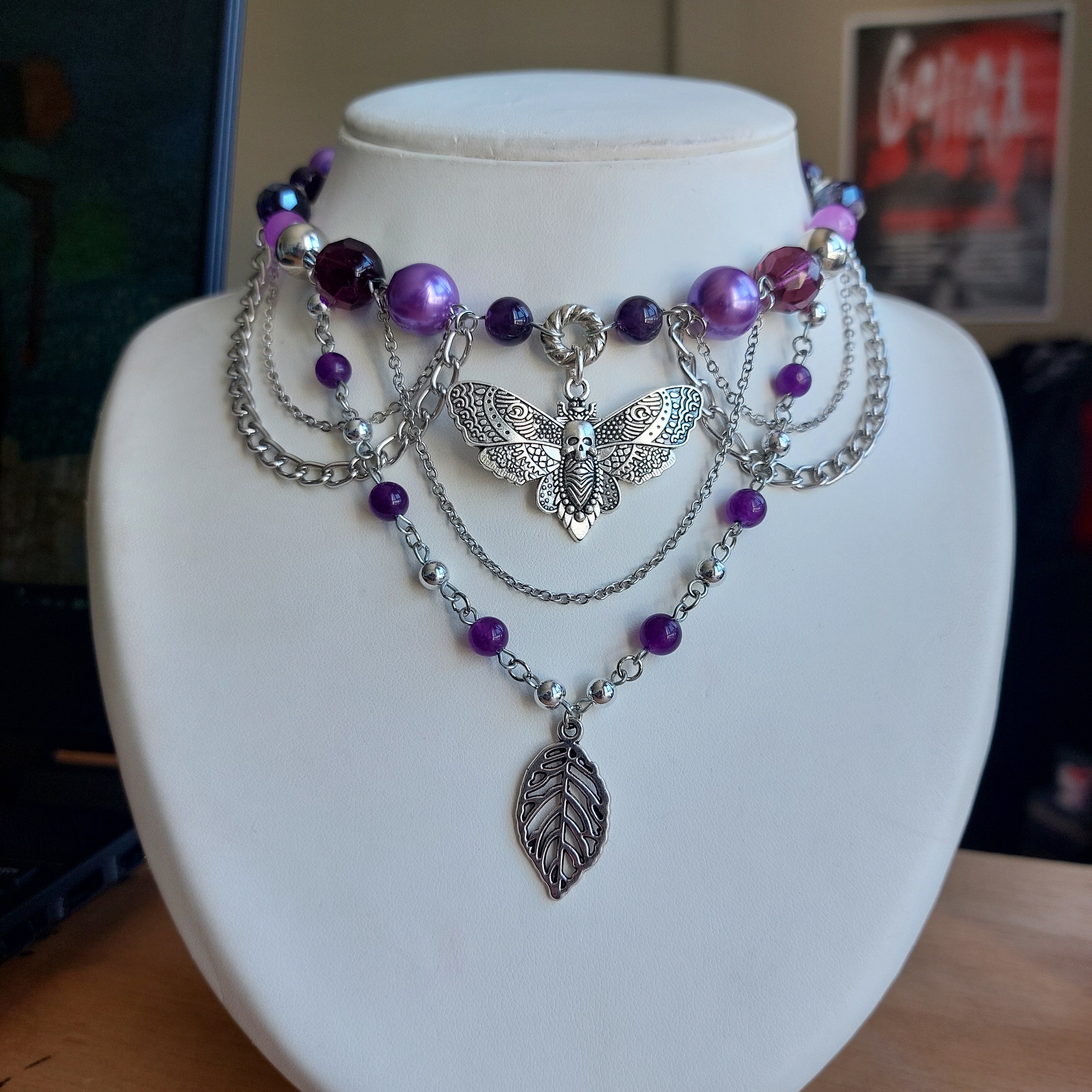 Collier "Purple Sphinx"