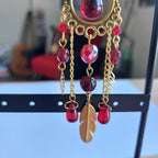 Boucles d'oreille "Vampire Doré"