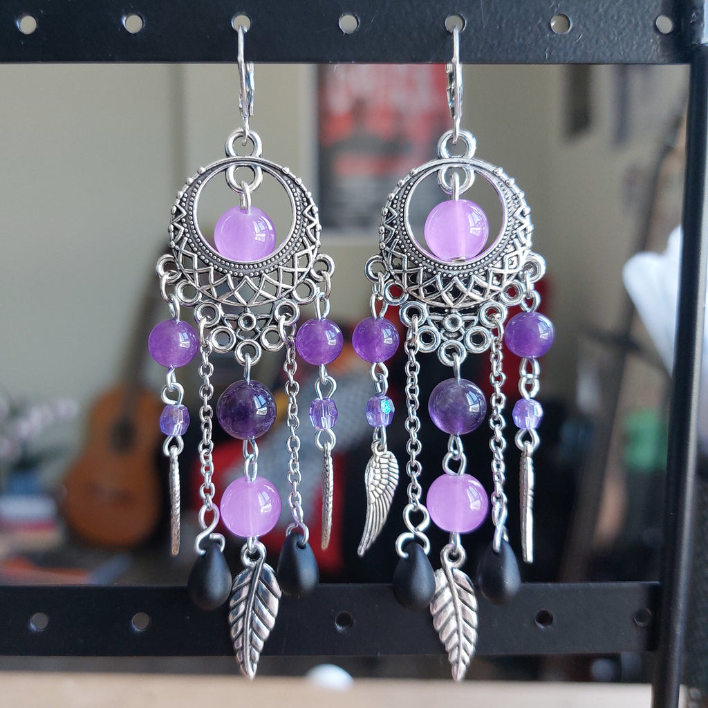 Boucles d'oreilles "Purple Dream"
