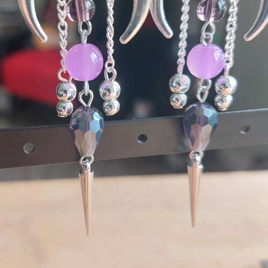 Boucles d'oreilles "Purple Moon"