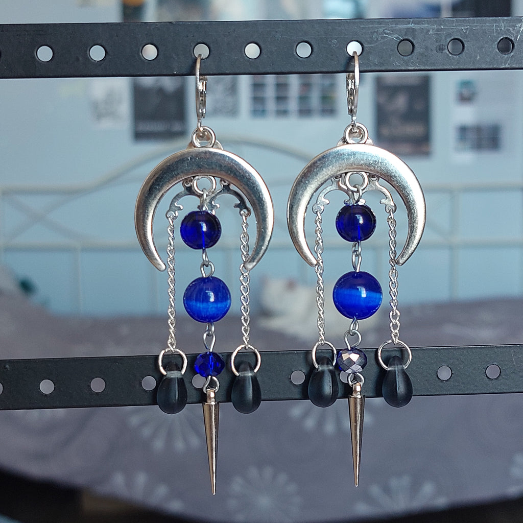 Boucles d'oreilles "Blue Moon"