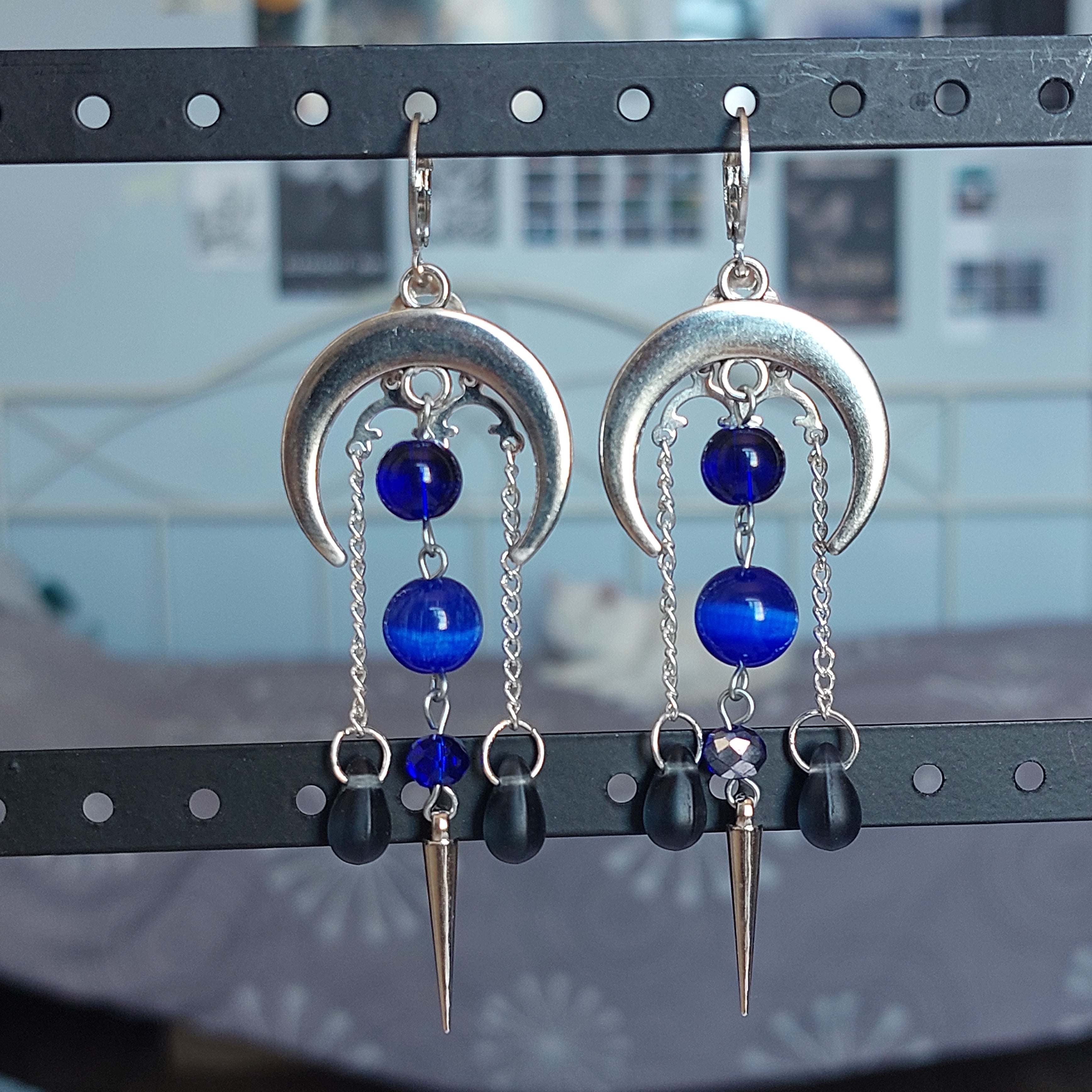 Boucles d'oreilles "Blue Moon"
