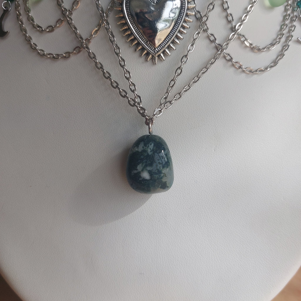 Collier "Moss Heart"