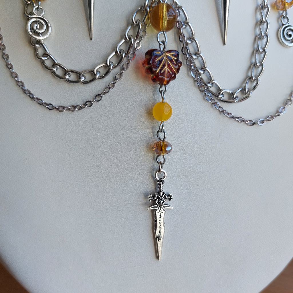 Collier "Spiky Bat"
