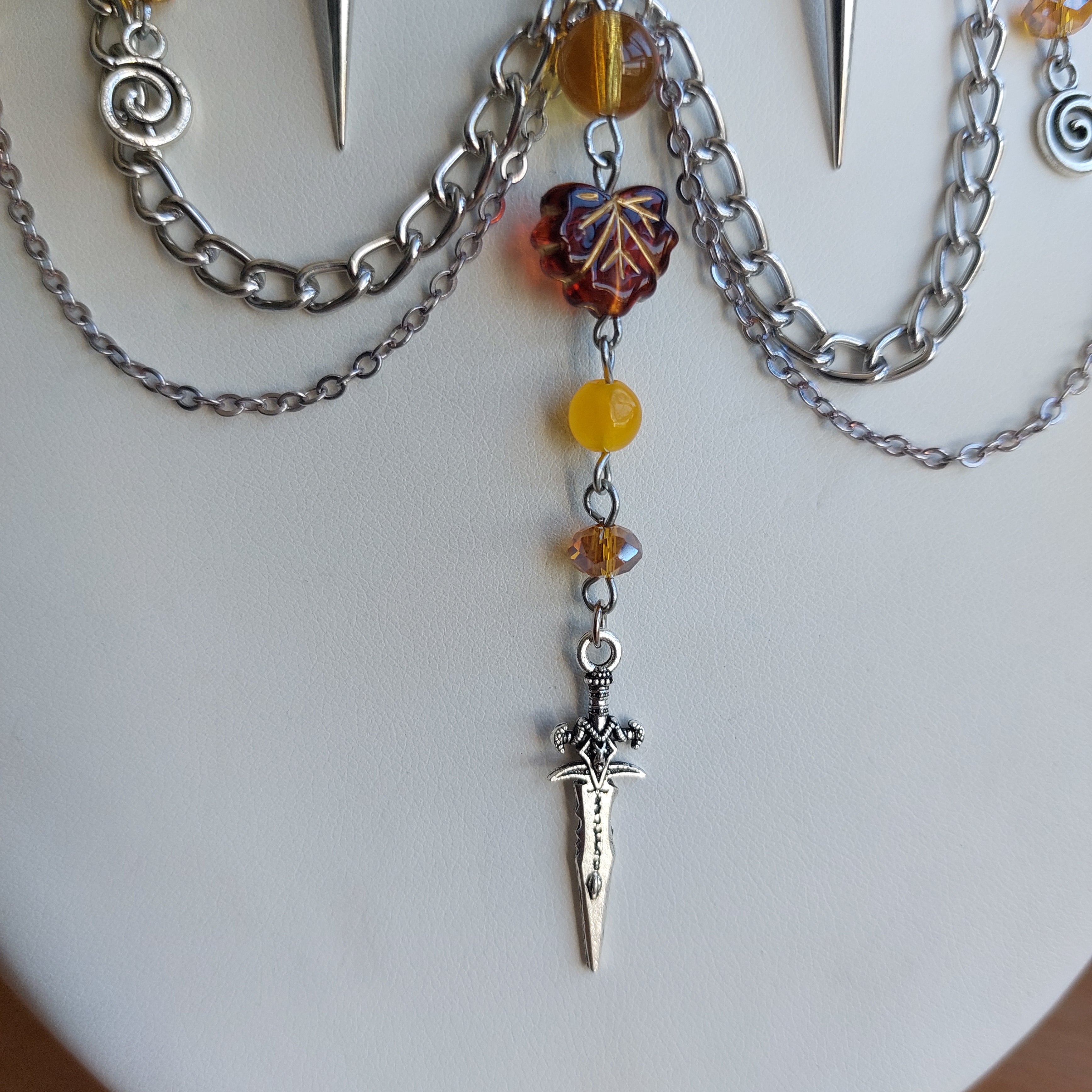 Collier "Spiky Bat"