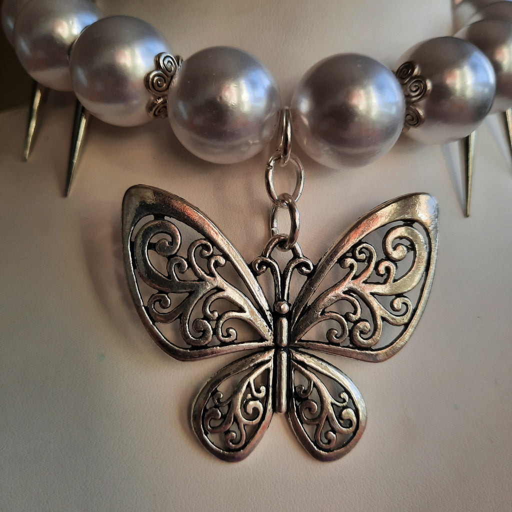 Collier "Punk Butterfly"