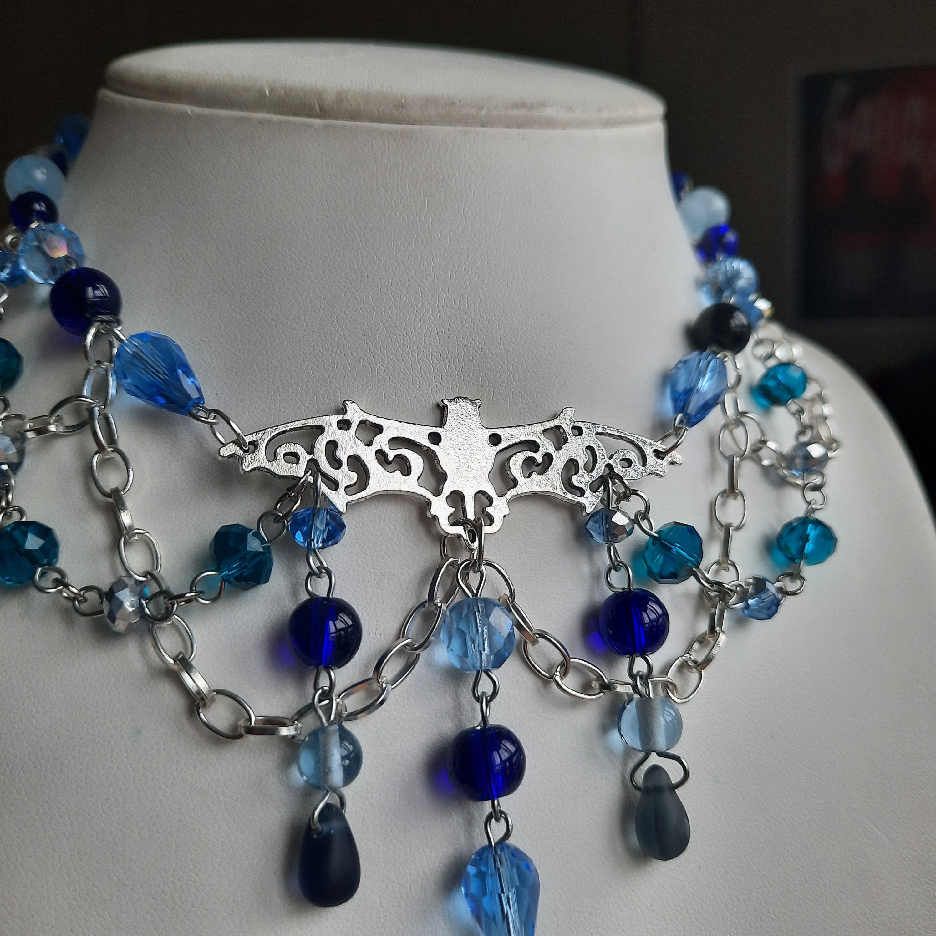 Collier "Blue Bat"