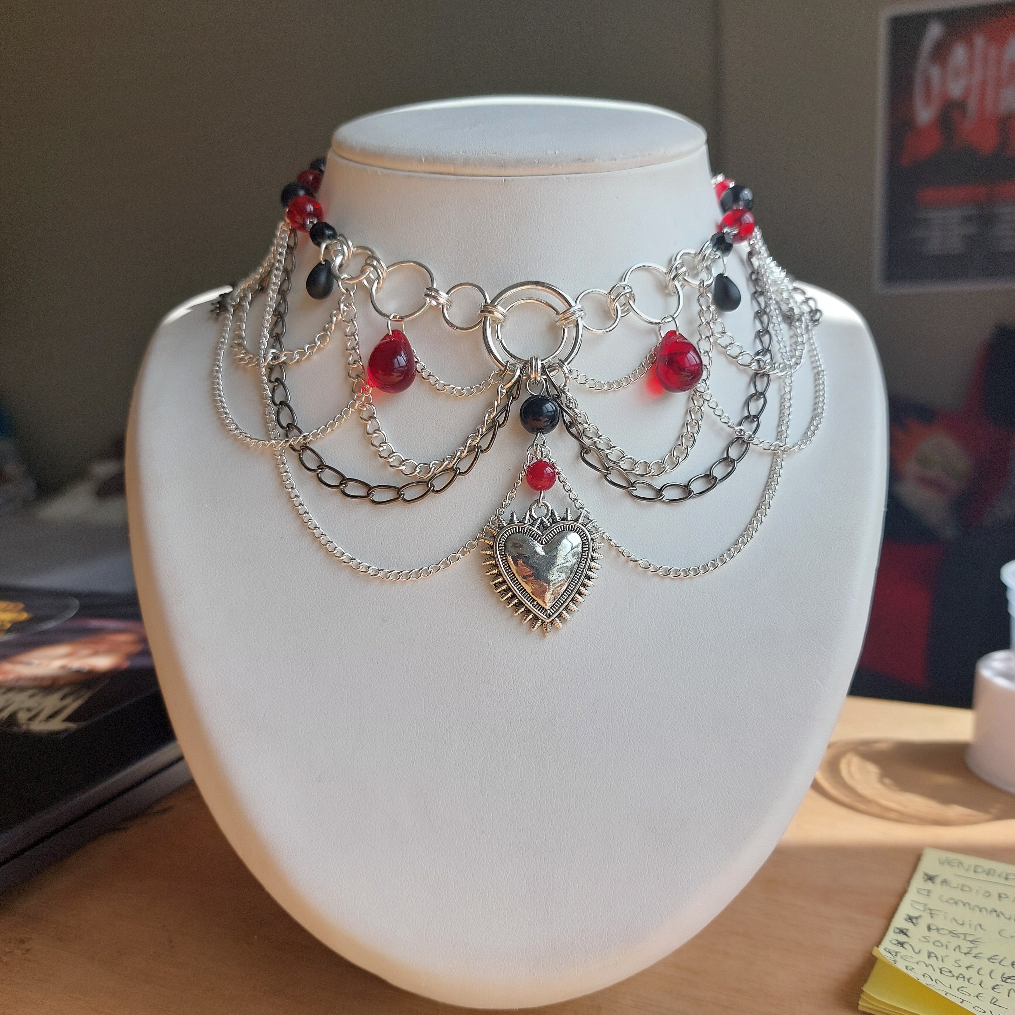 Collier "Punk Love"