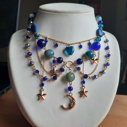 Collier "Nuit Dorée"