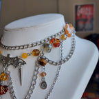 Collier "Spiky Bat"