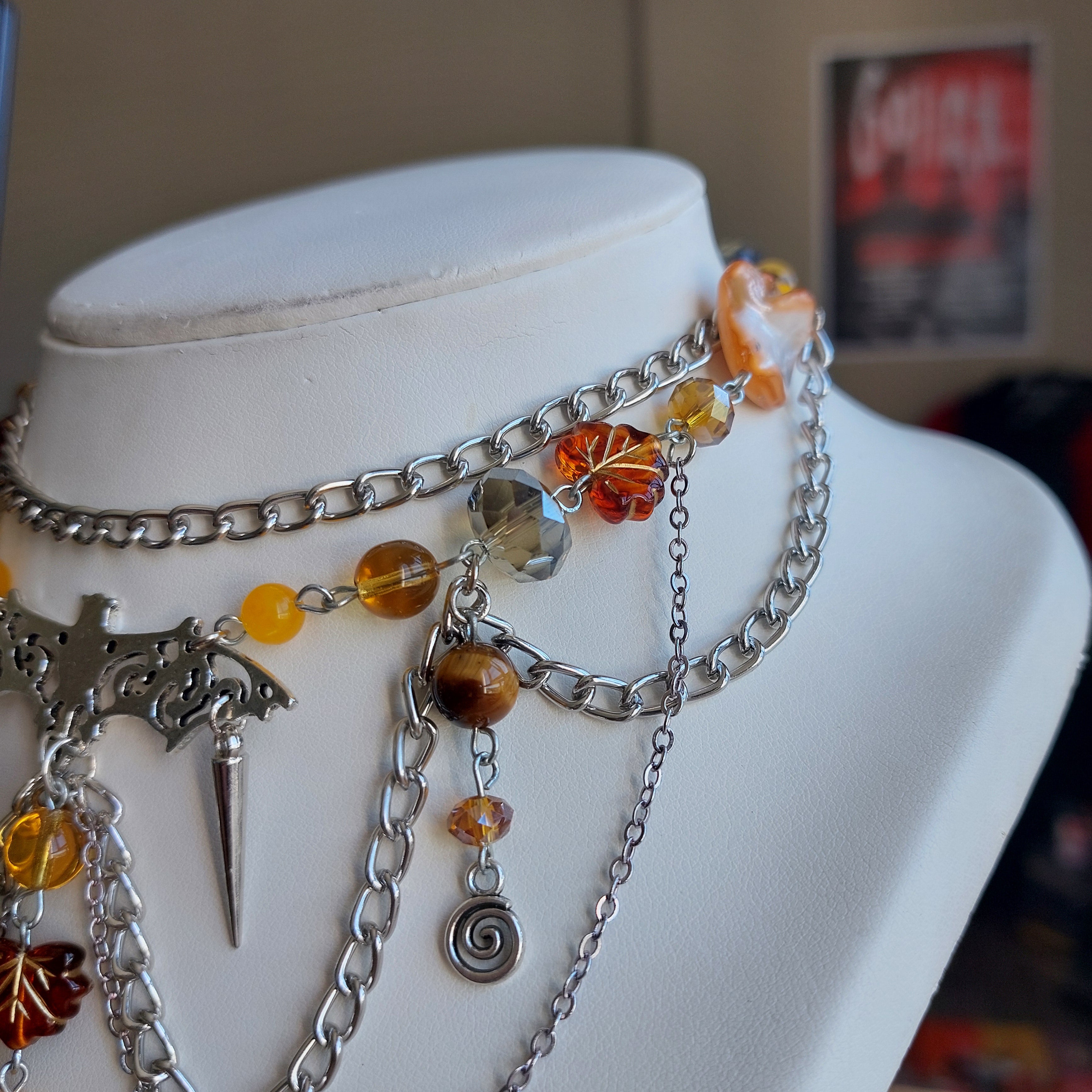 Collier "Spiky Bat"