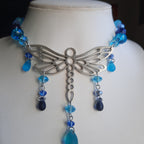 Collier  "Libellule bleue"