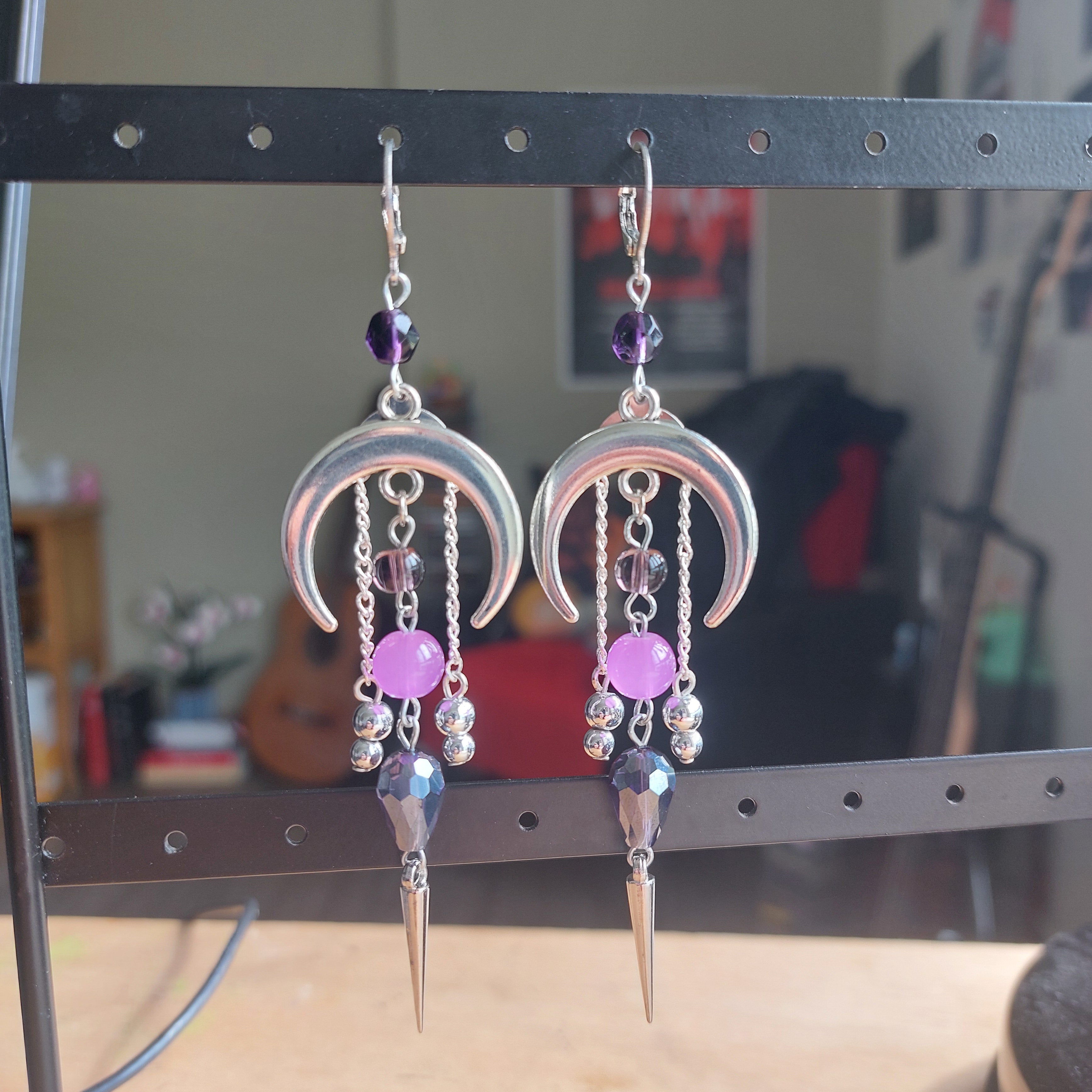Boucles d'oreilles "Purple Moon"