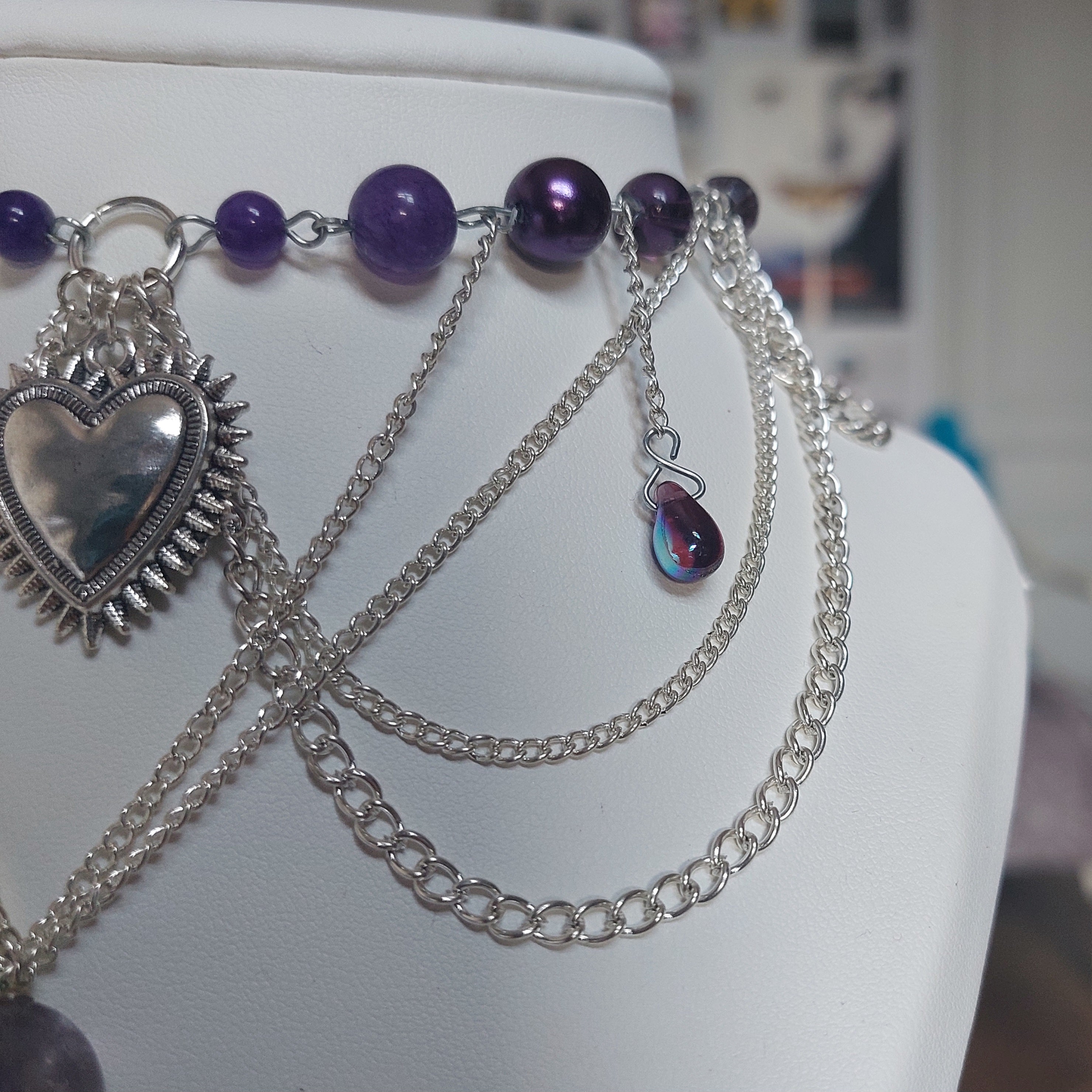 Collier "Purple Heart"