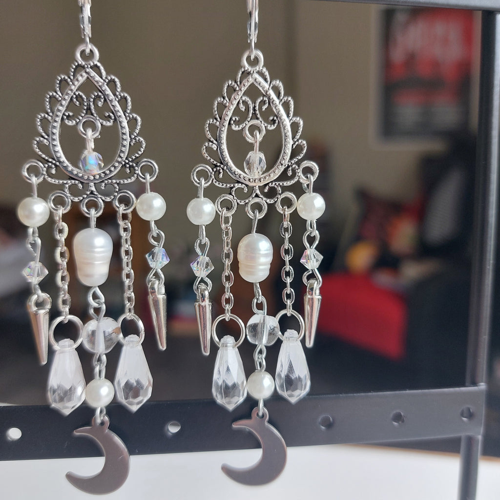 Boucles d'oreilles "Clair de Lune"