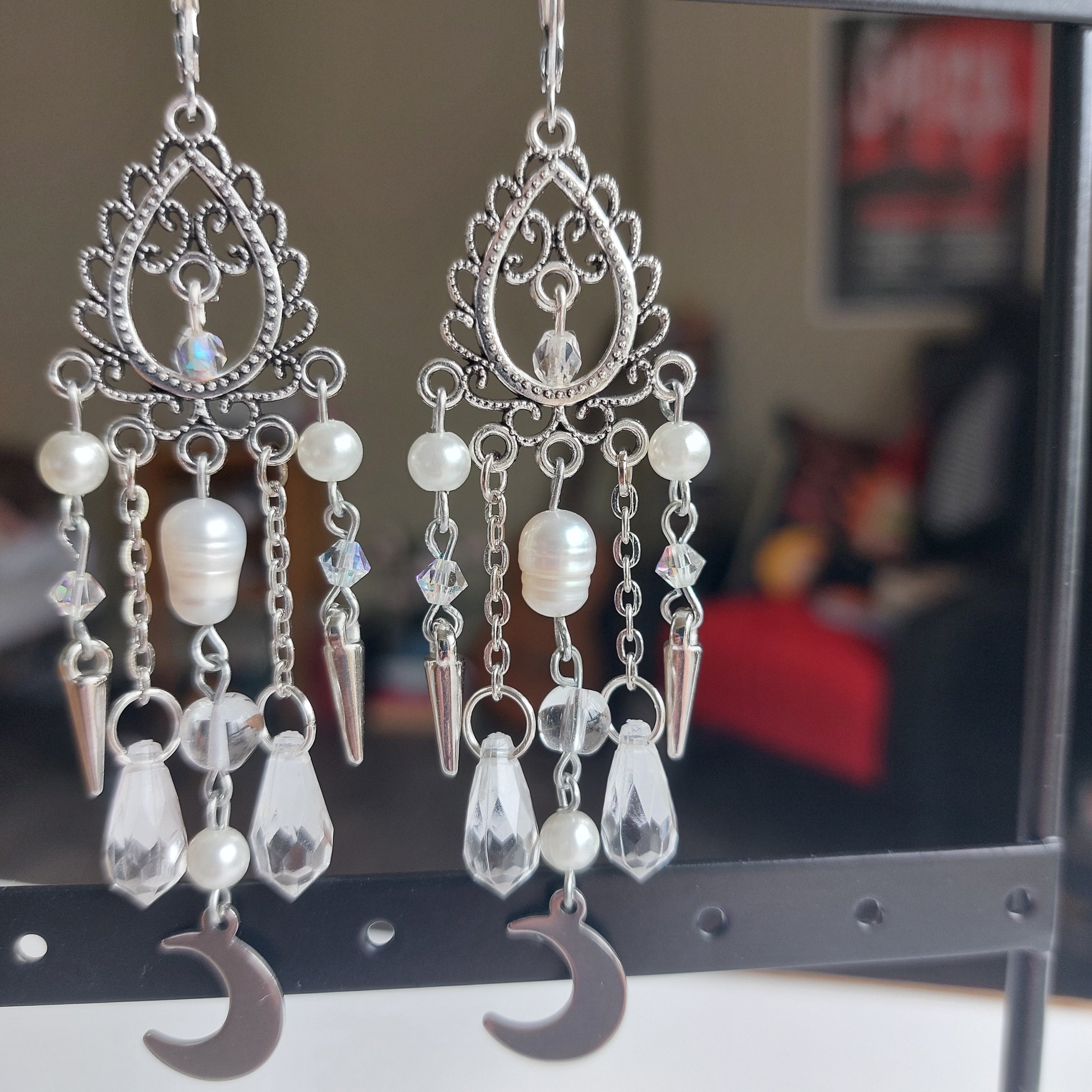 Boucles d'oreilles "Clair de Lune"