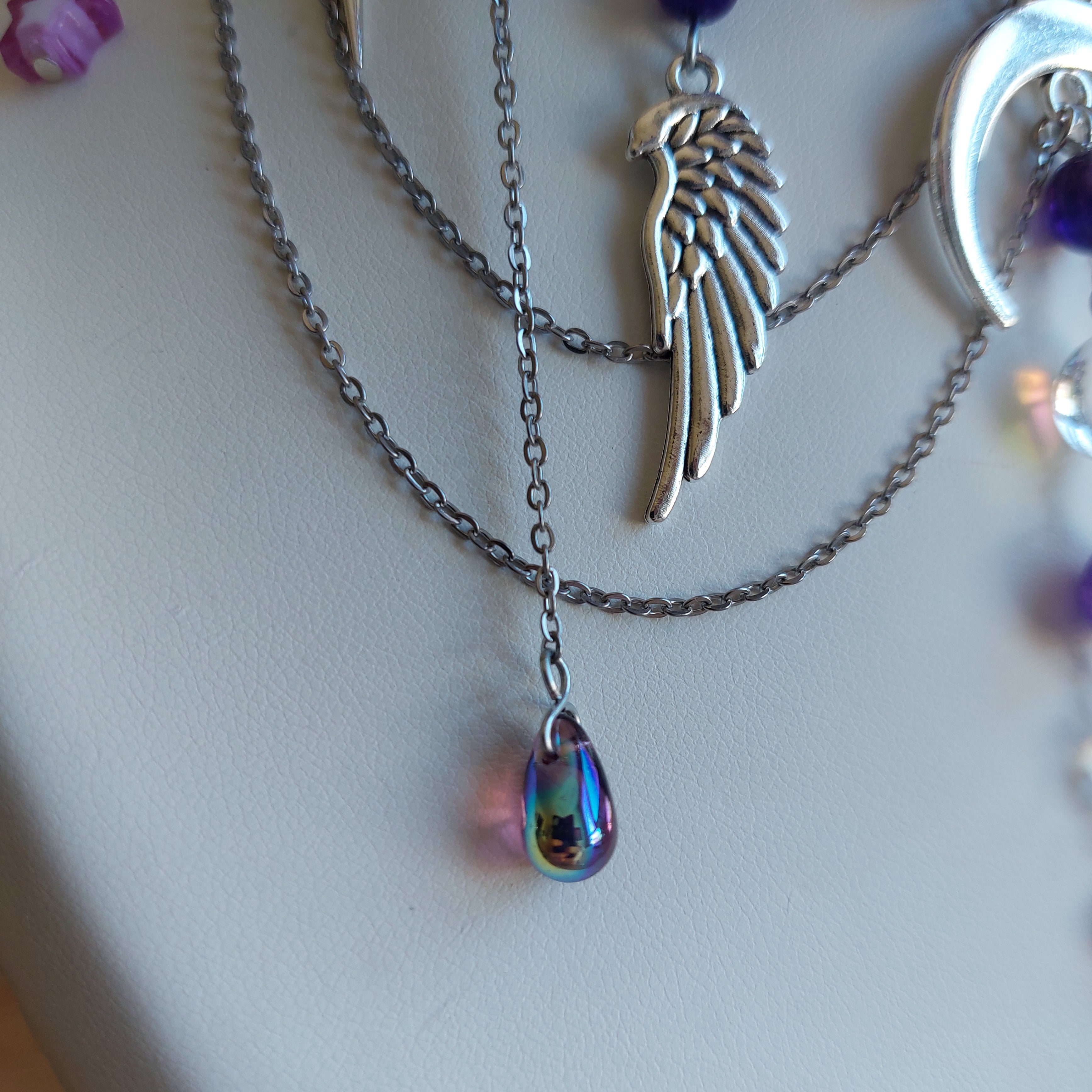 Collier "Nuit d'agate"