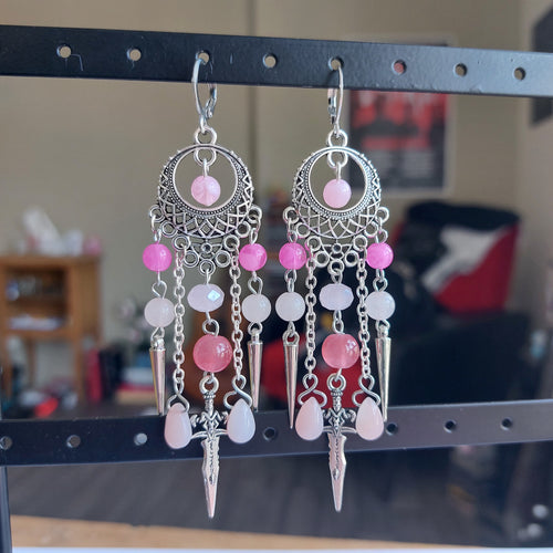 Boucles d'oreille "Pink Dream"