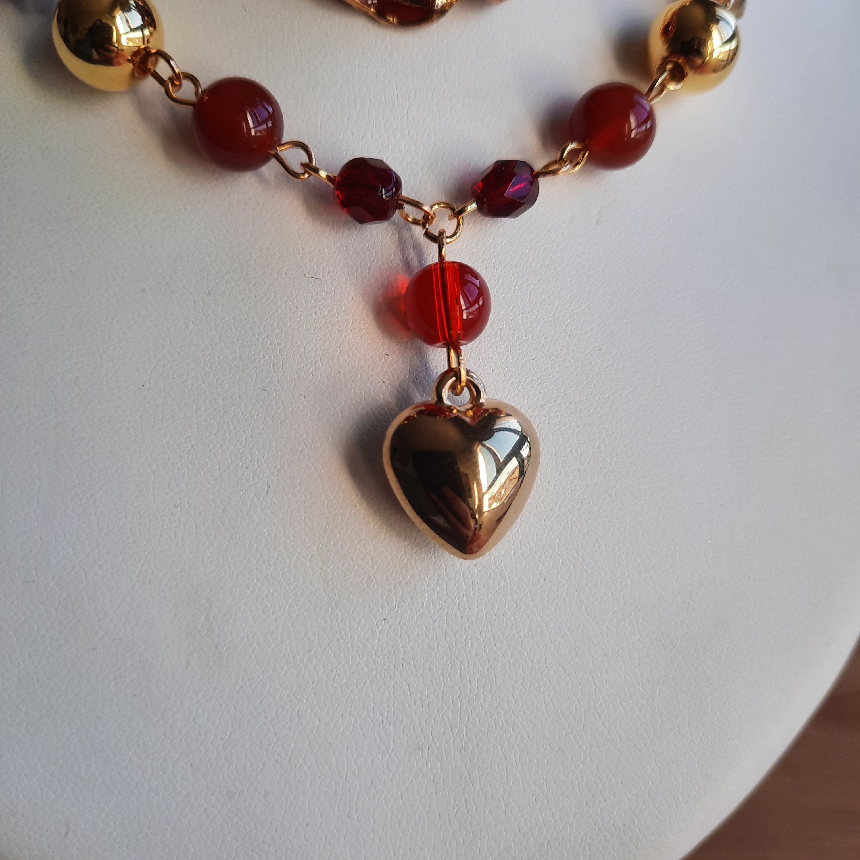 Collier  "Rose dorée"