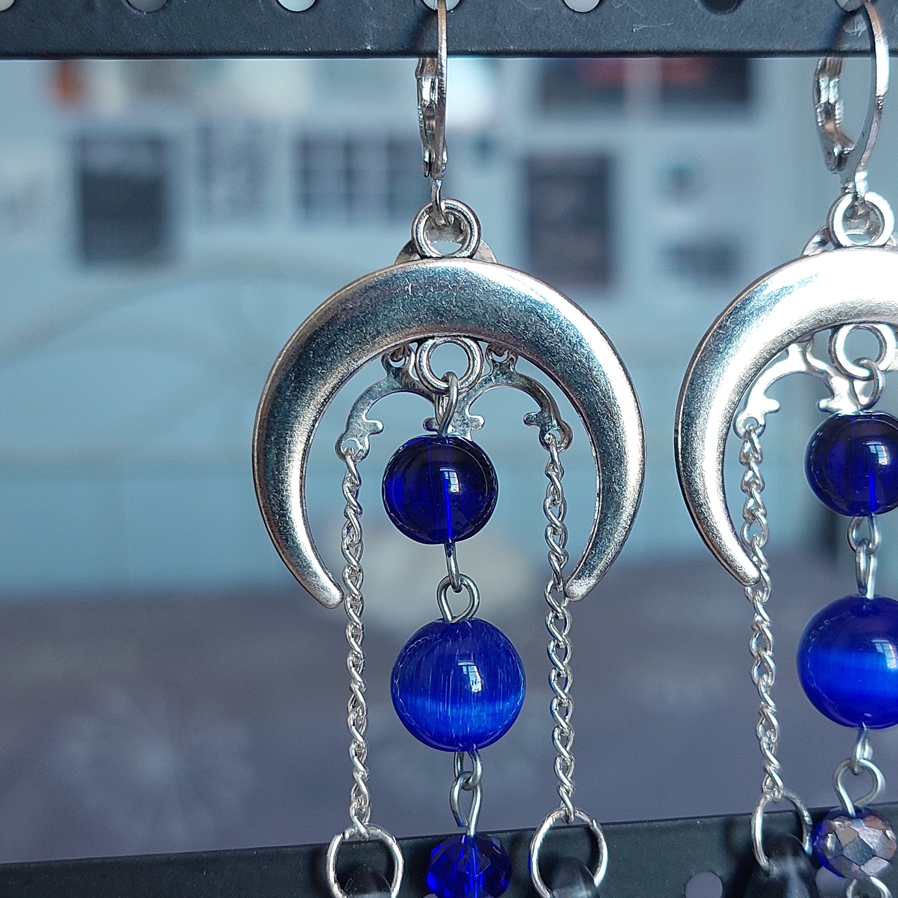 Boucles d'oreilles "Blue Moon"