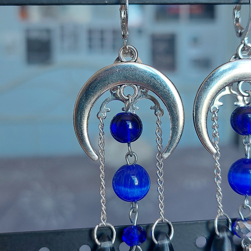 Boucles d'oreilles "Blue Moon"