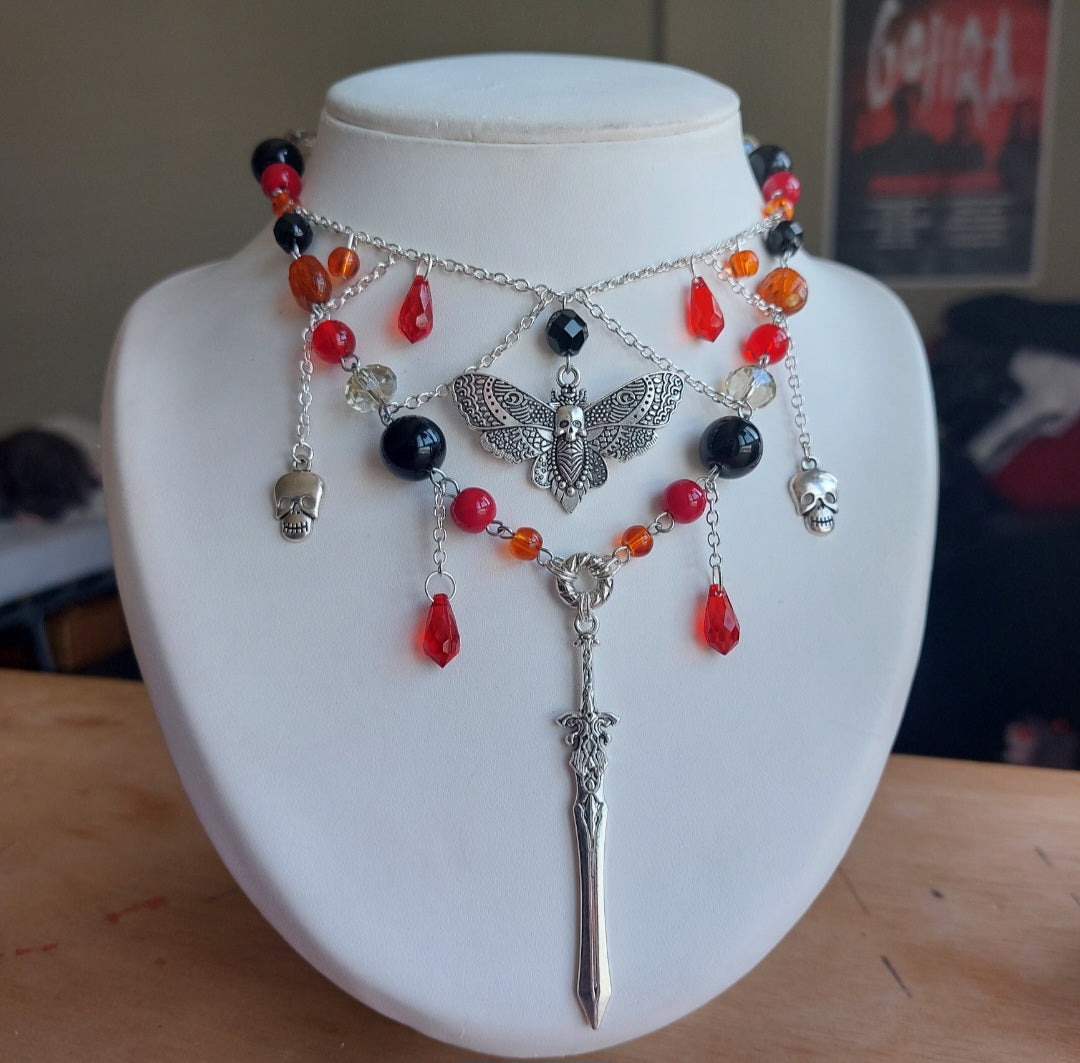 Collier "DeathMoth"