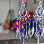 Boucles d'oreilles "Blue Lotus"