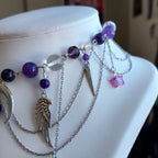 Collier "Nuit d'agate"