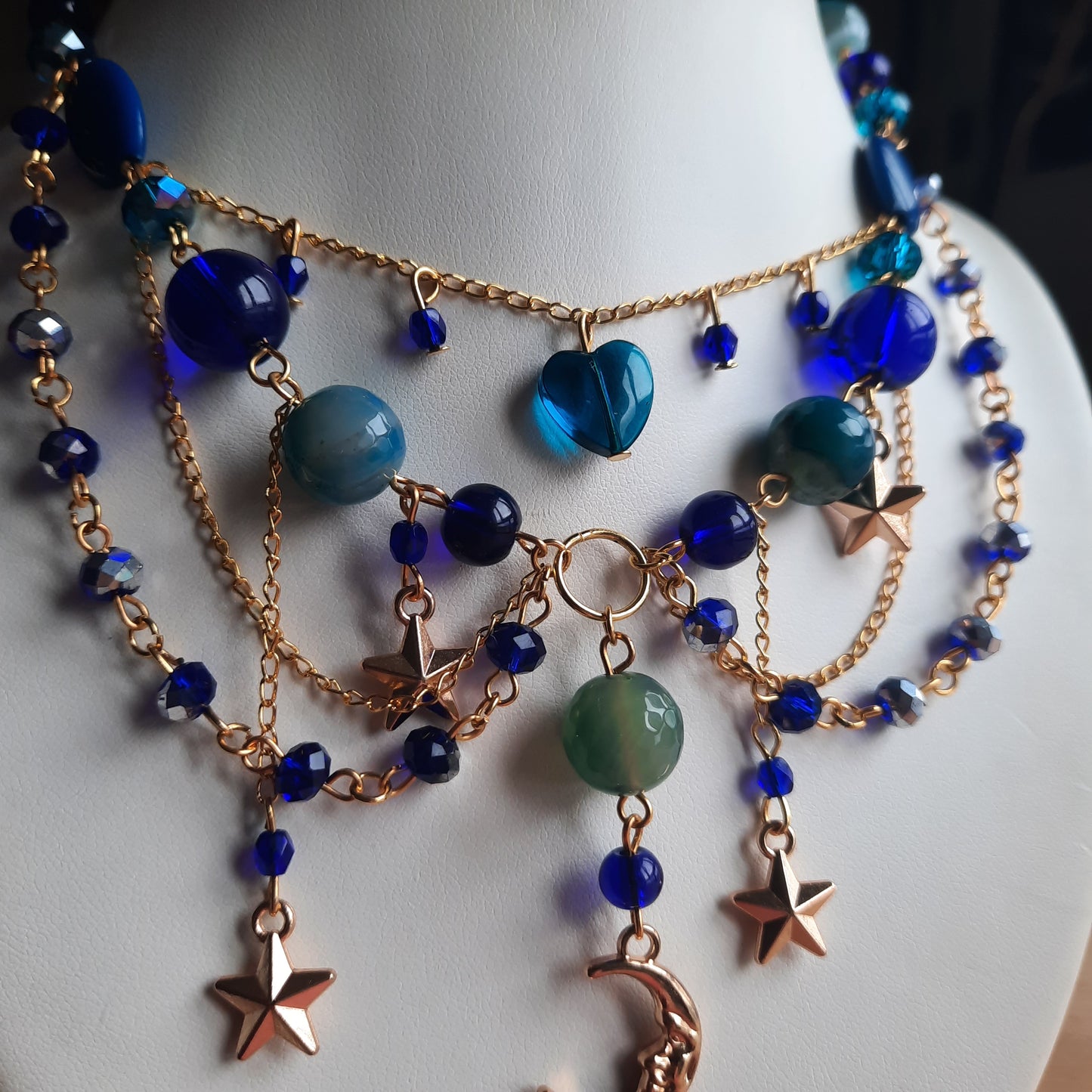 Collier "Nuit Dorée"