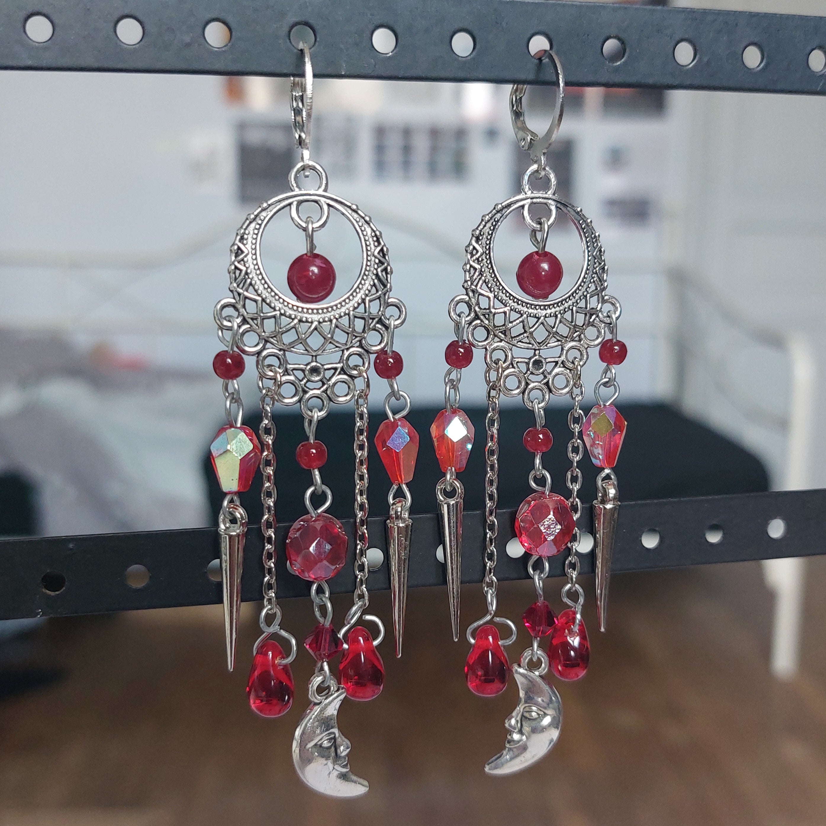 Boucles d'oreilles "Blood Moon"