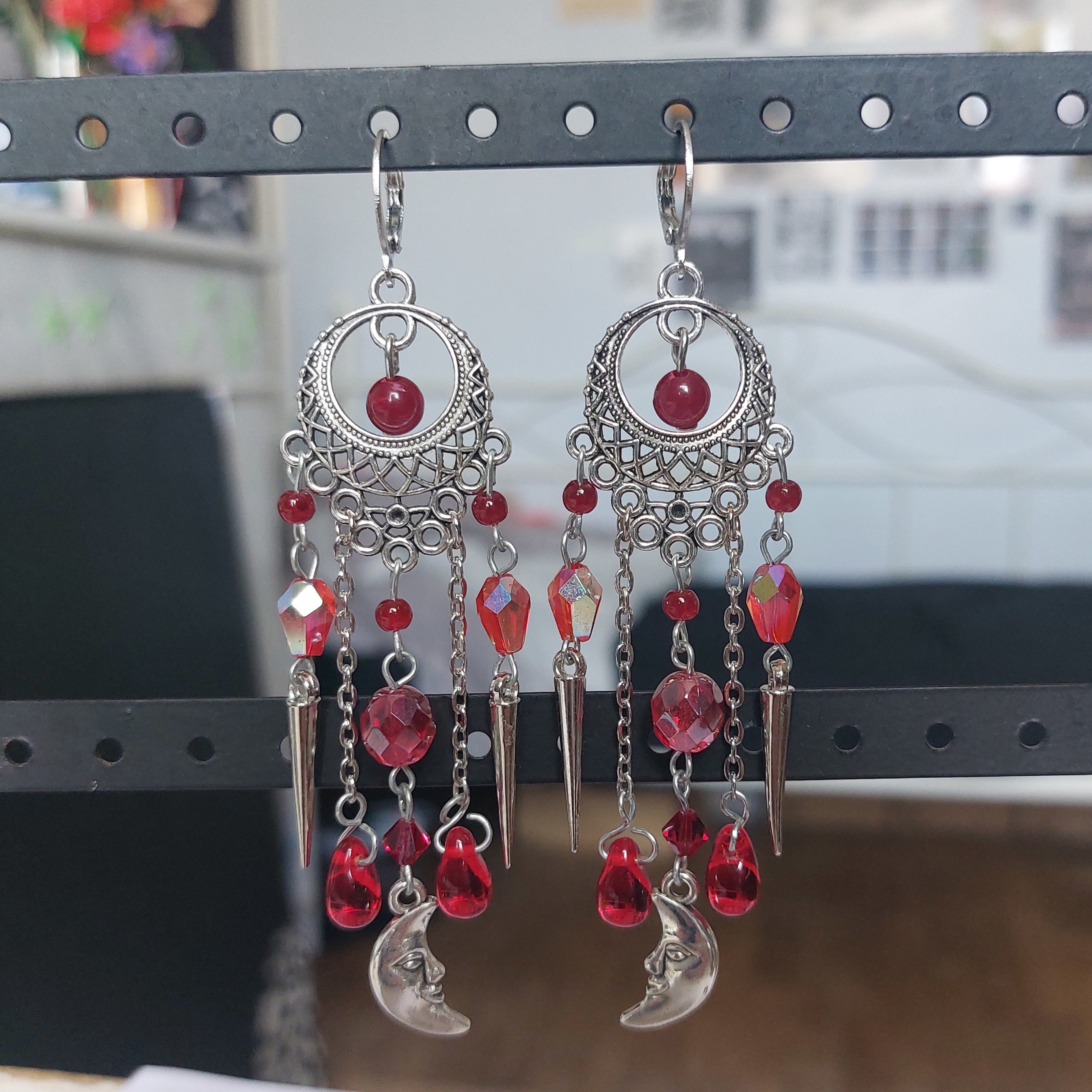 Boucles d'oreilles "Blood Moon"