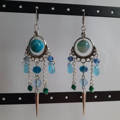Boucles d'oreille "Eau de Pluie"