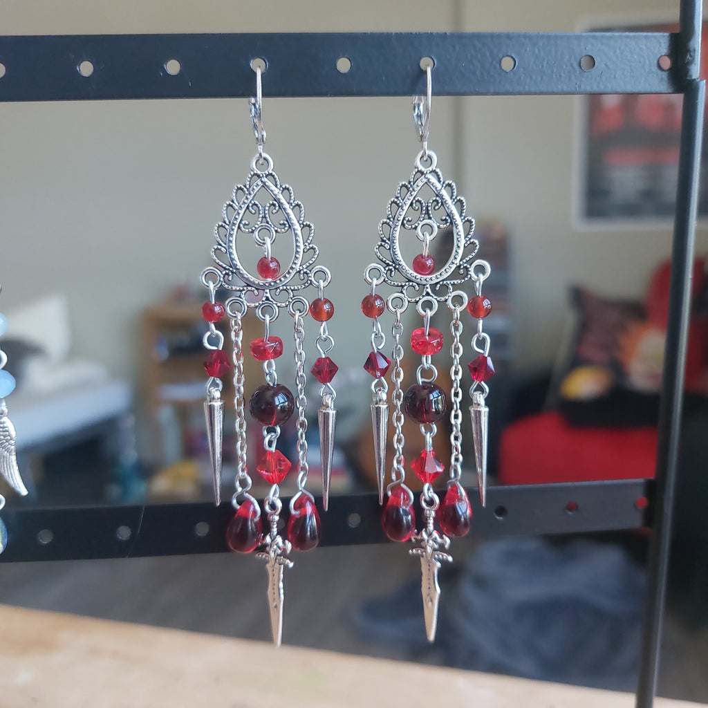 Boucles d'oreilles "Vampire"