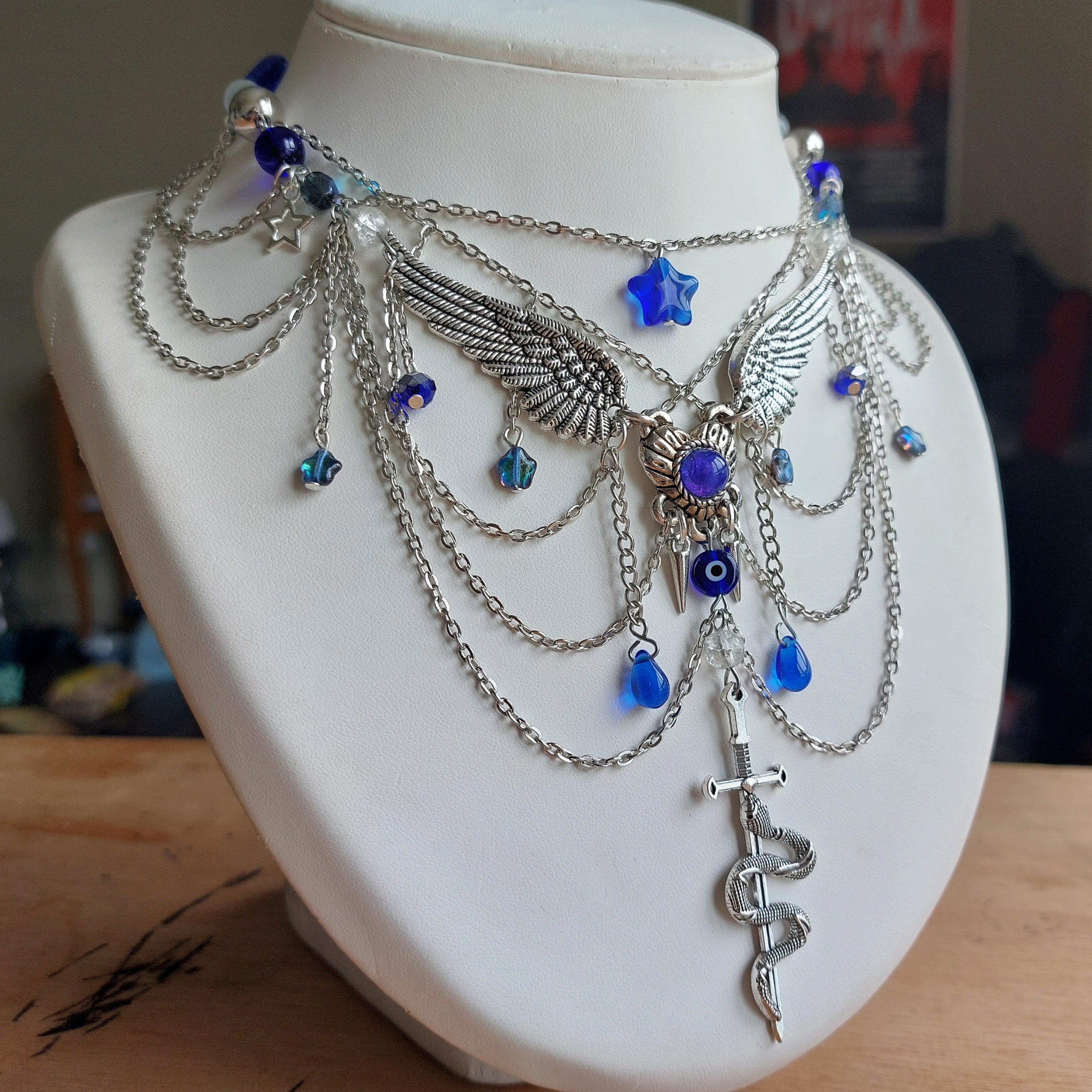 Collier "Blue Angel"