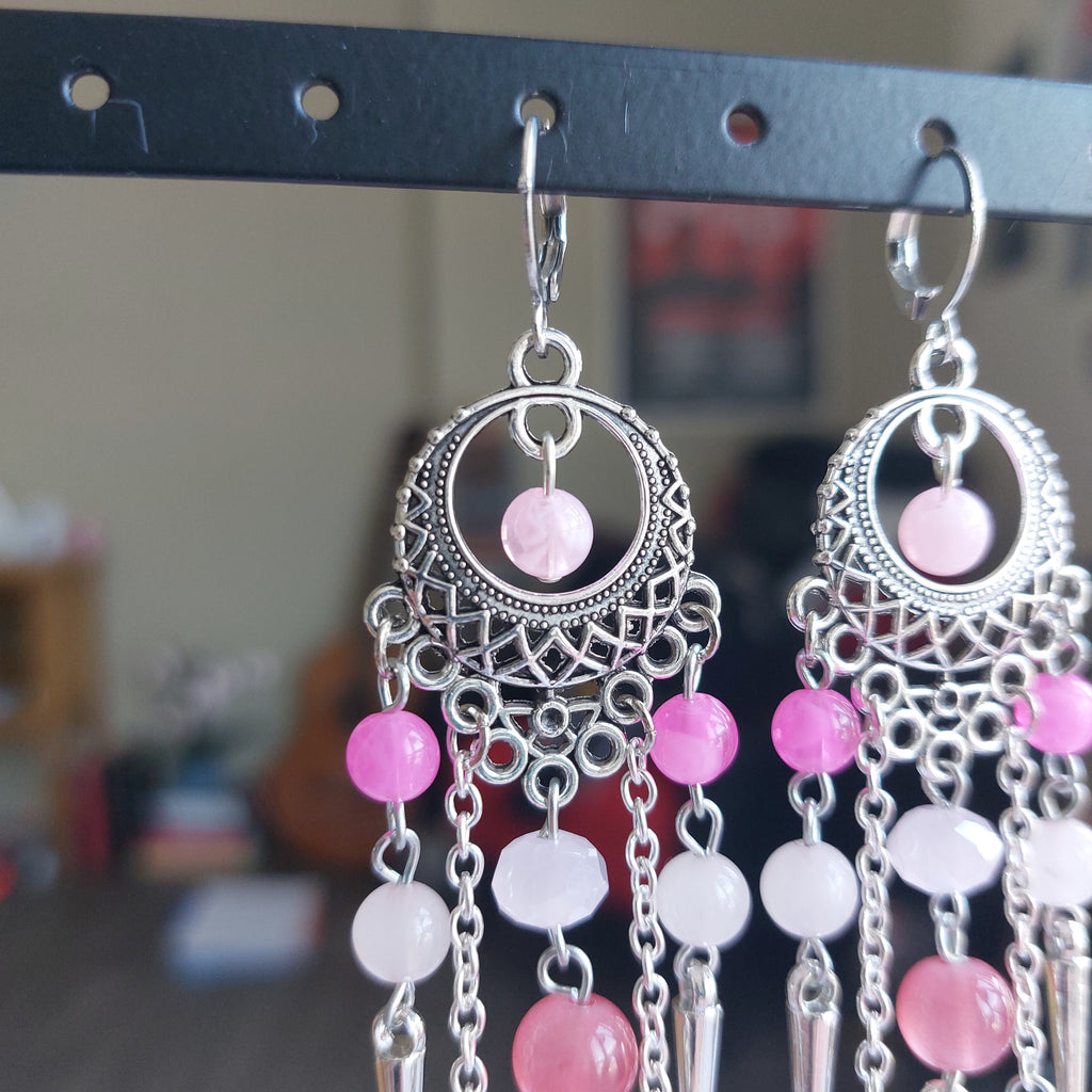 Boucles d'oreille "Pink Dream"