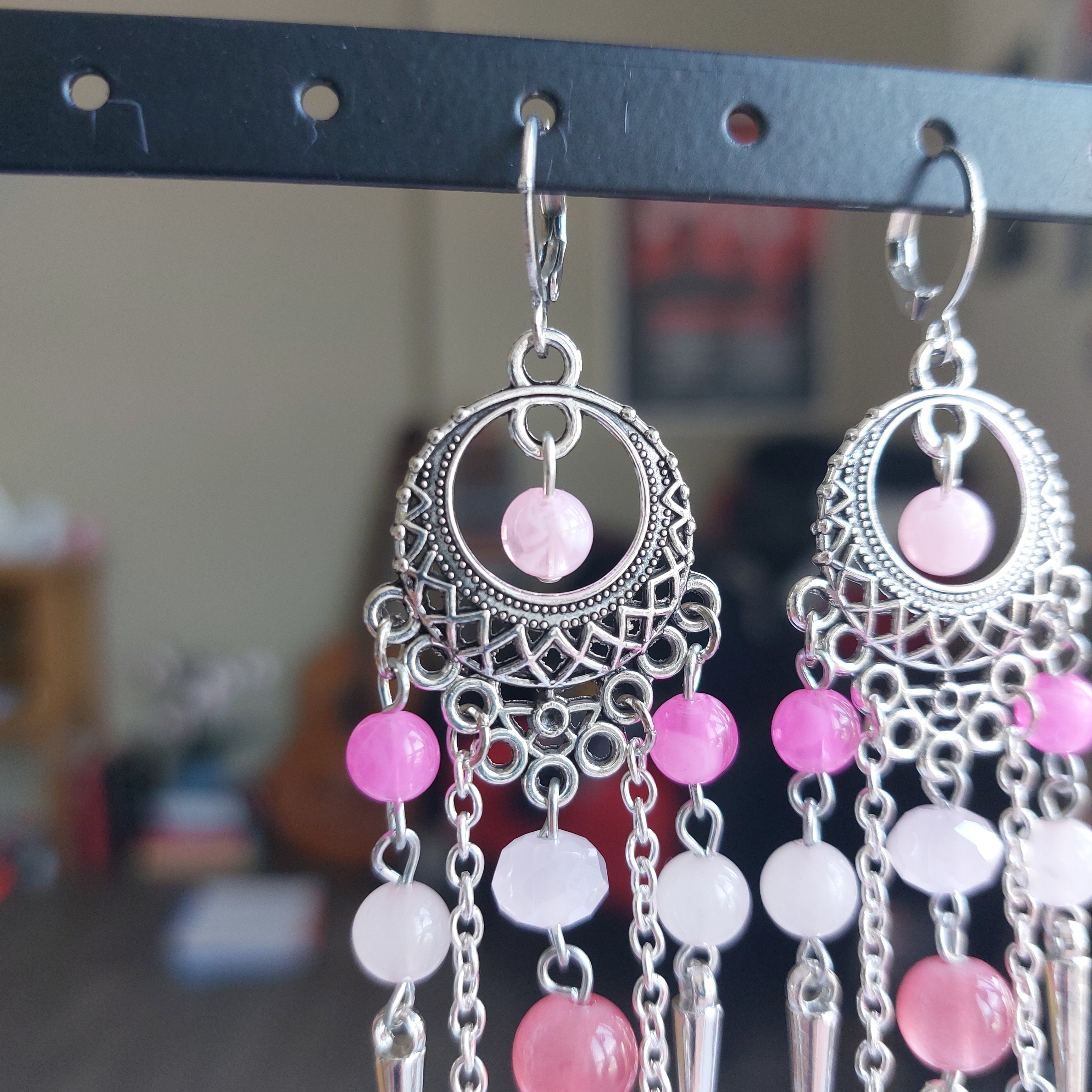 Boucles d'oreille "Pink Dream"
