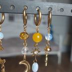 Boucles d'oreilles "Lune Dorée"