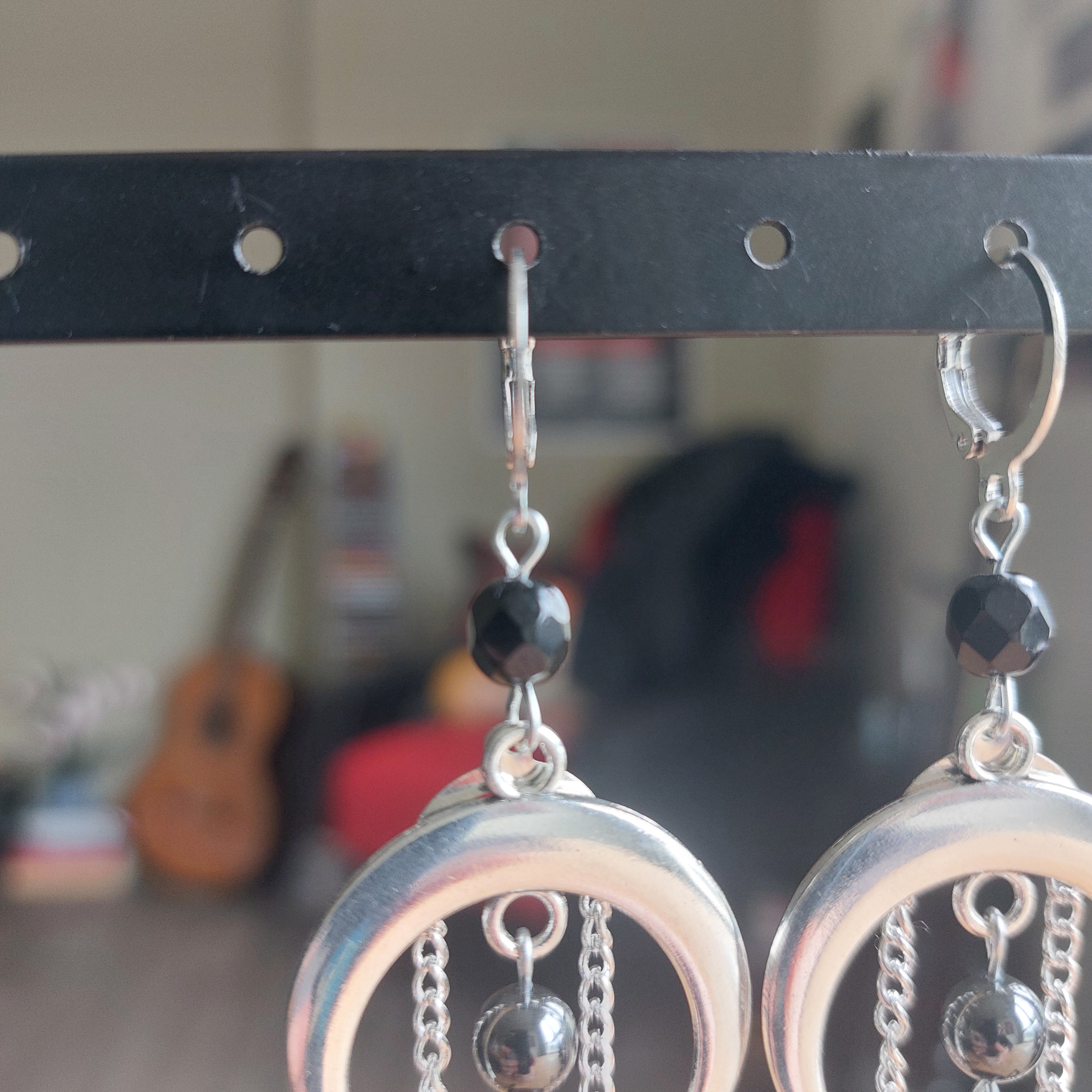 Boucles d'oreilles "Black Moon"