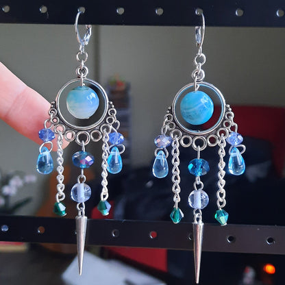Boucles d'oreille "Eau de Pluie"