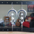 Boucles d'oreilles "White Moon"