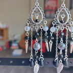 Boucles d'oreille "Lotus Noir"