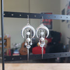 Boucles d'oreilles "White Moon"