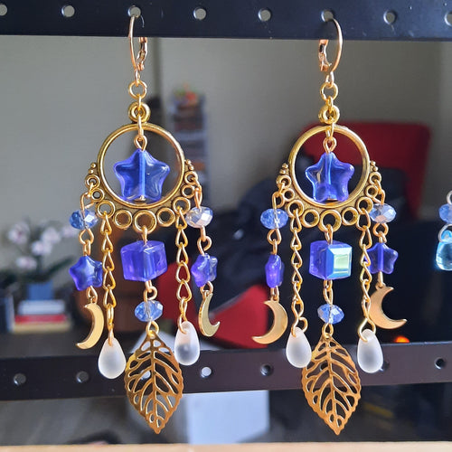 Boucles d'oreille "Etoile Bleue"