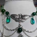 Collier "Papillon Vert"